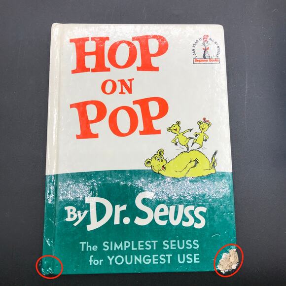 Vintage Dr. Seuss Easy Reader Books Set of 8 Green Eggs Hop on Pop Cat in Hat - Picture 4 of 9